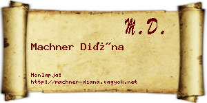 Machner Diána névjegykártya